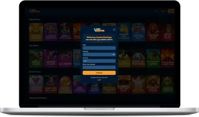SlotsHopper Casino register